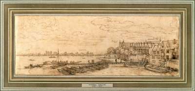 The Thames below Westminster Pier by Wenceslaus Hollar